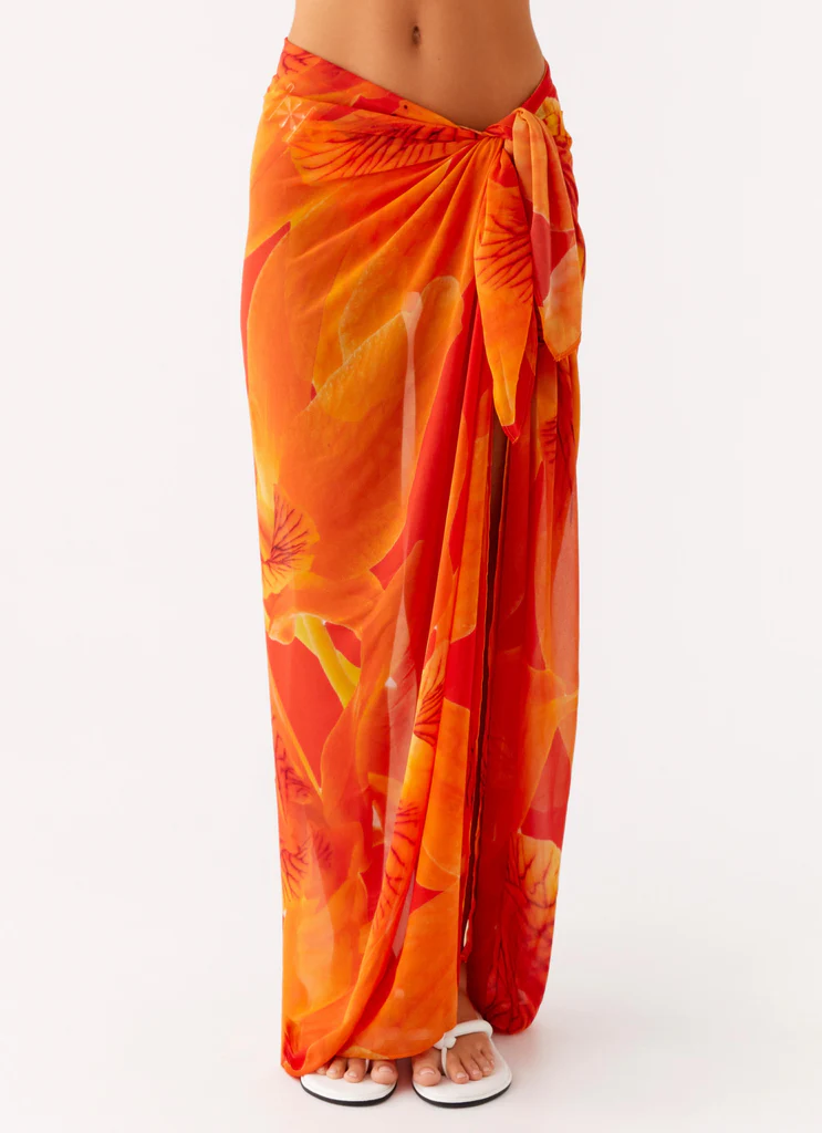 Sandy Shores Sarong – Serene Orange Sandy Shores Sarong - Serene Orange