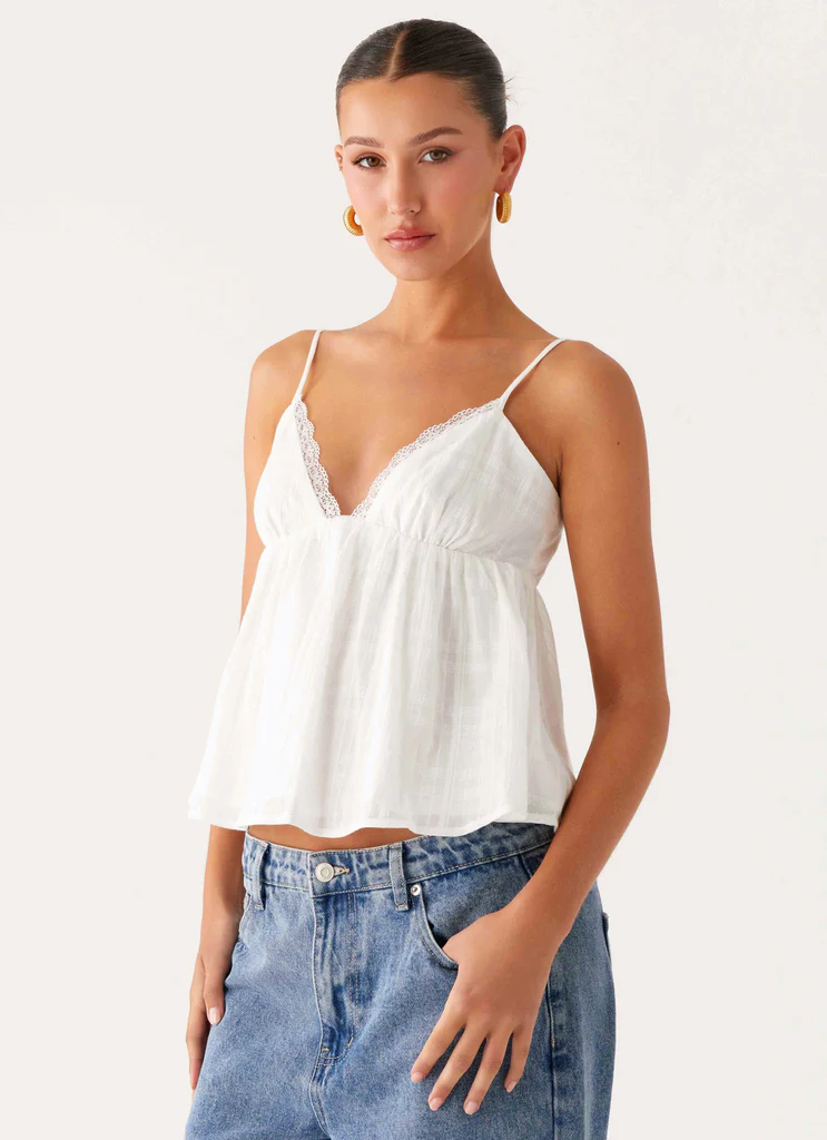 Obliviate Cami Top – White Obliviate Cami Top - White