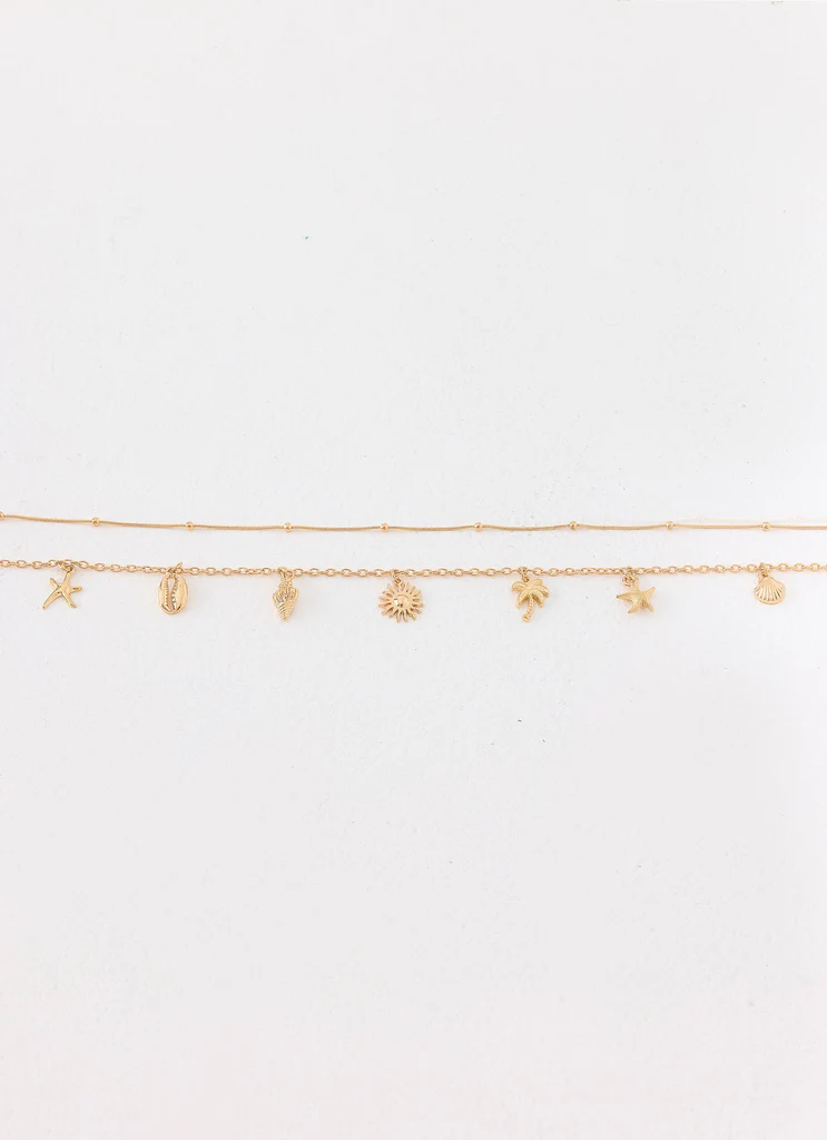 Ciao Charm Belly Chain - Gold