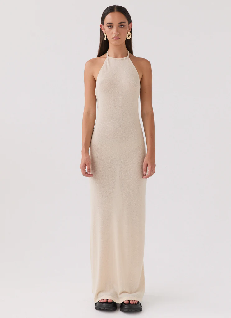 Here With Me Knit Maxi Dress – Sand Here With Me Knit Maxi Dress - Sand