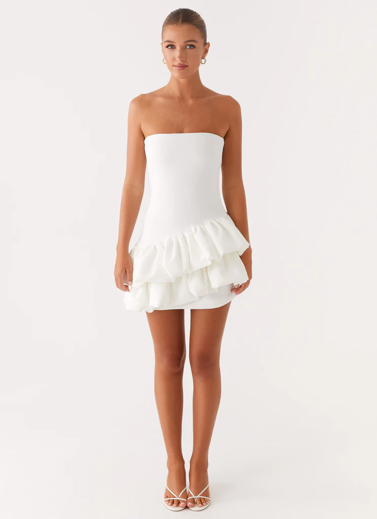 Marie Mini Dress – White Marie Mini Dress - White