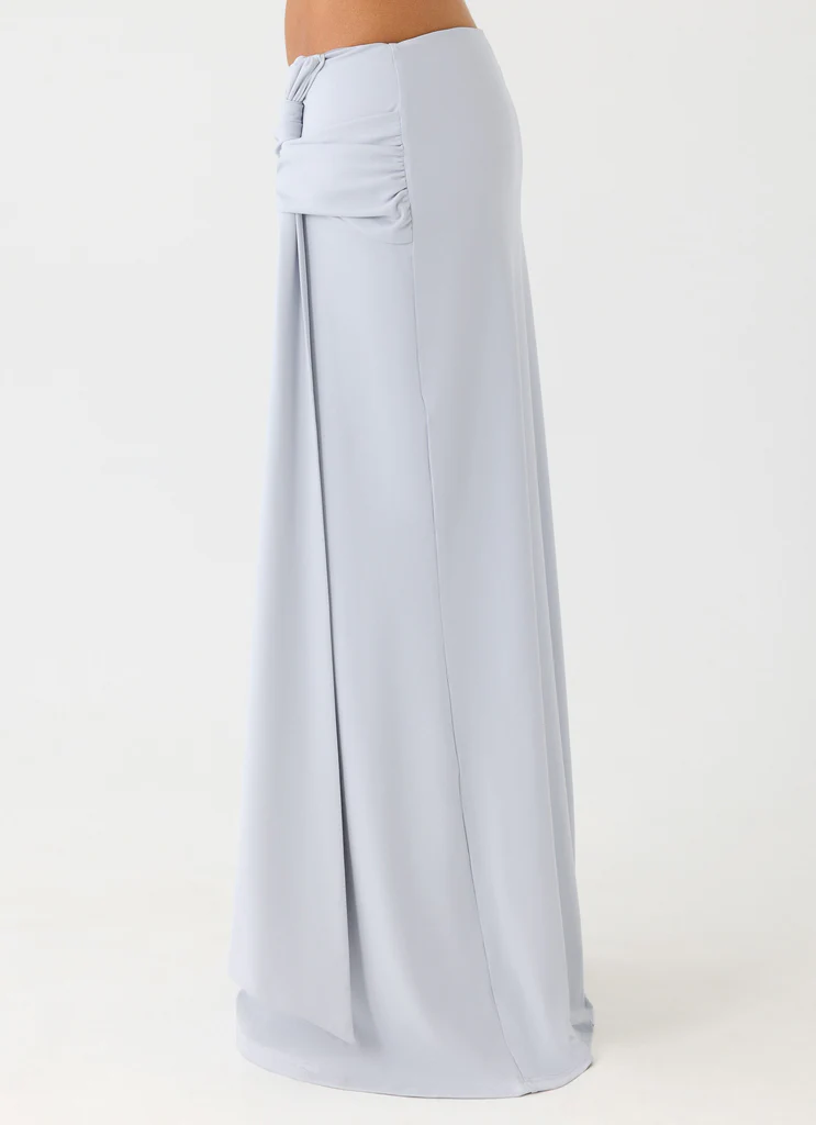 Romana Maxi Skirt - Misty Blue