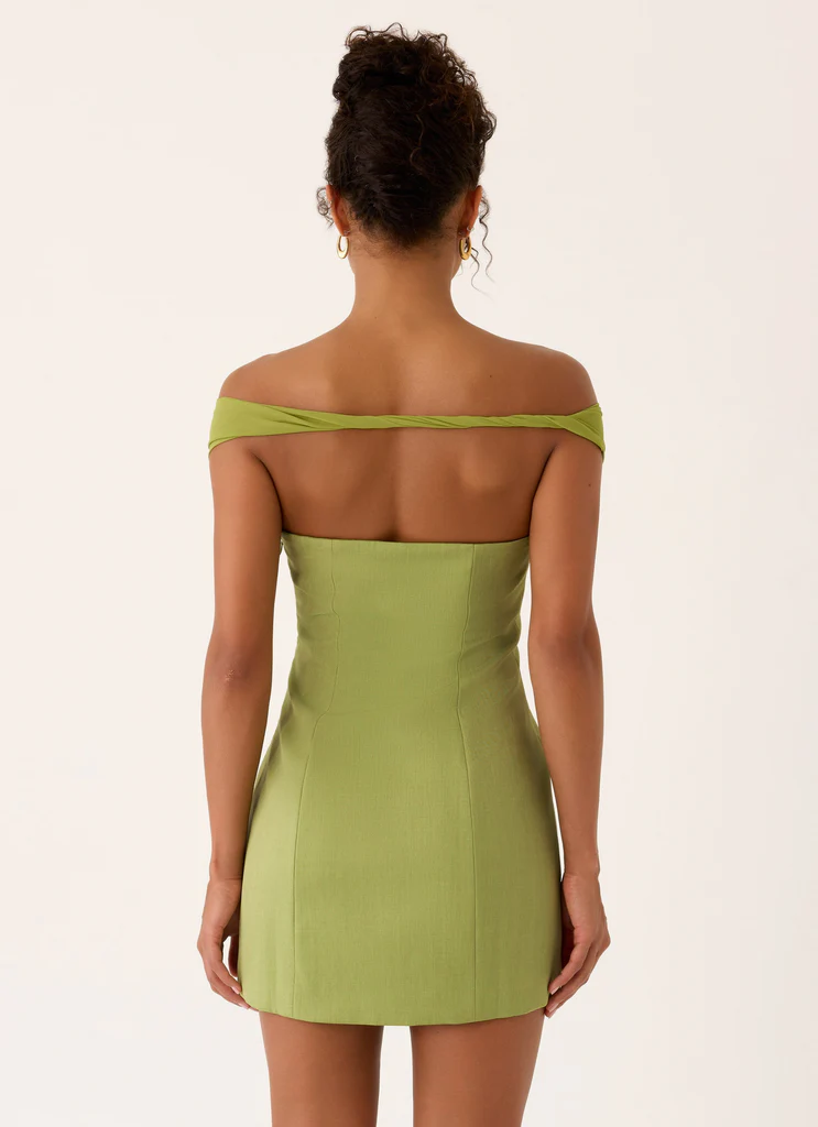 Caterina Mini Dress - Fern Green