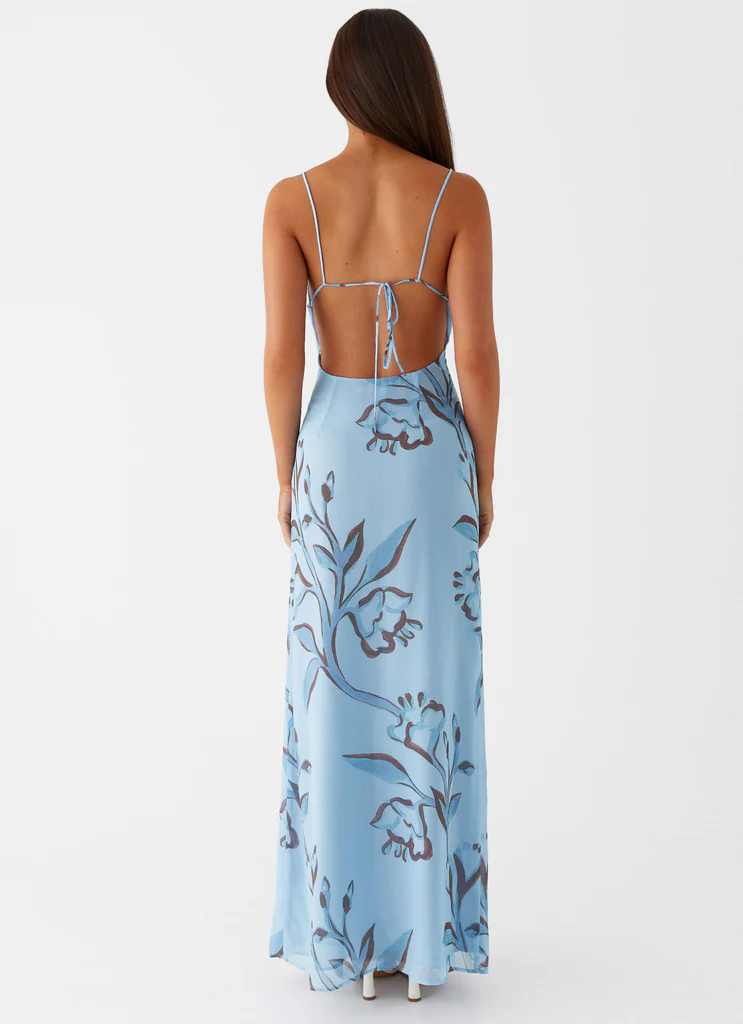 Felicia Daisy Maxi Dress – Blue Floral Felicia Daisy Maxi Dress - Blue Floral