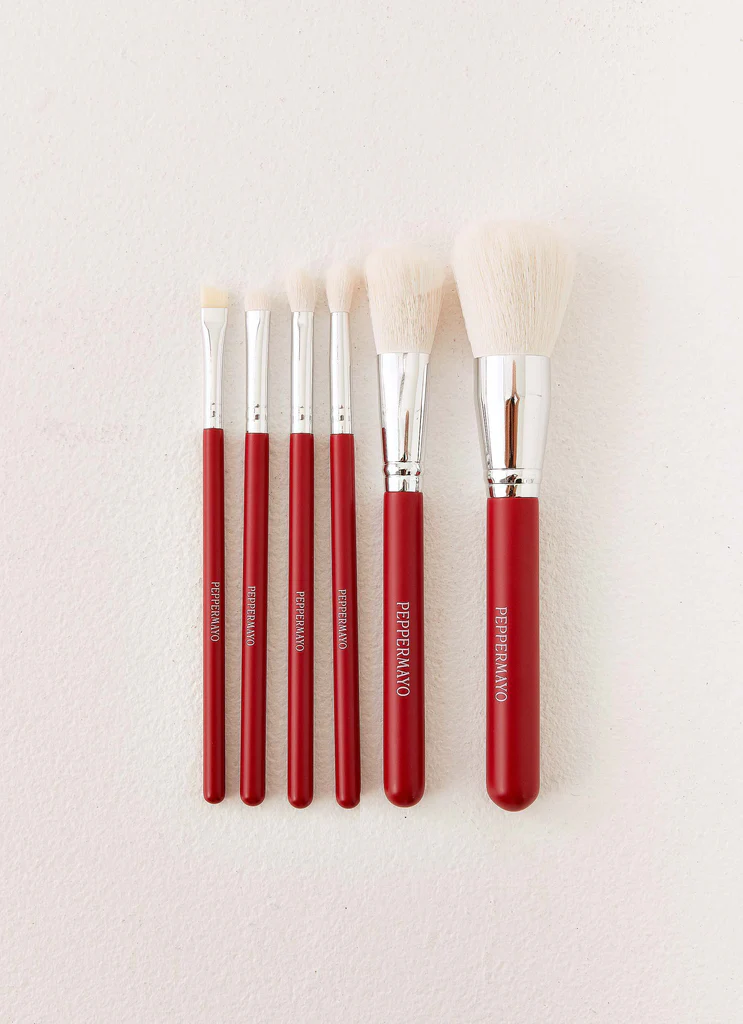Peppermayo Makeup Brushes - Red