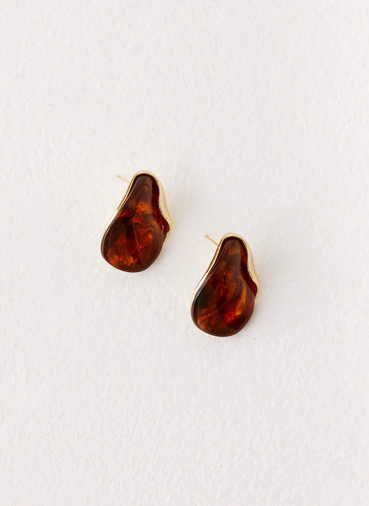 Andra Earrings - Tort