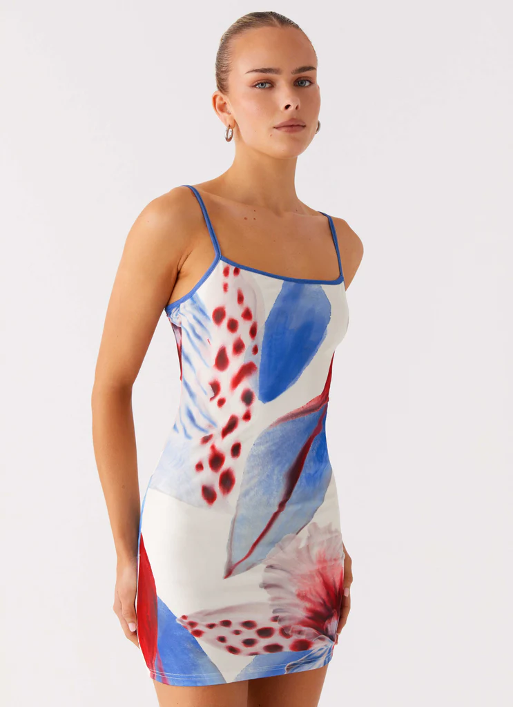 Everett Mini Dress – Deep Sea Bloom Everett Mini Dress - Deep Sea Bloom