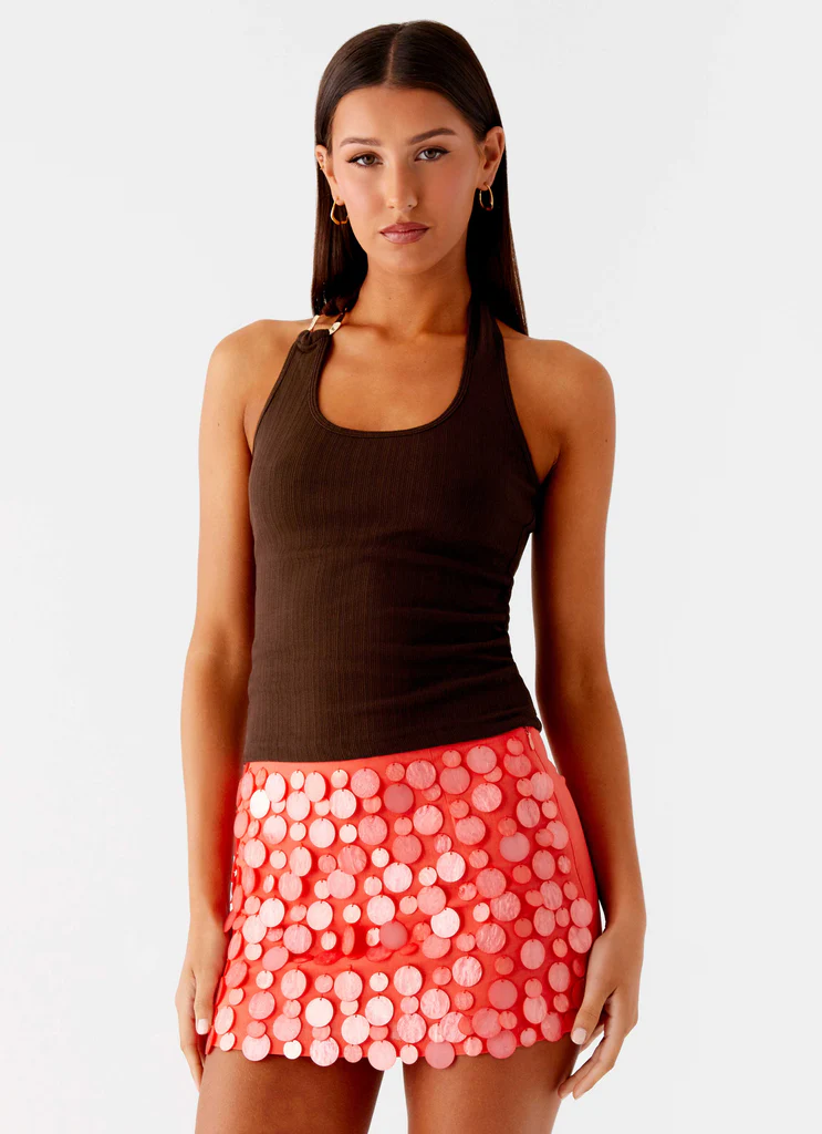 Nera Halter Top – Chocolate Nera Halter Top - Chocolate
