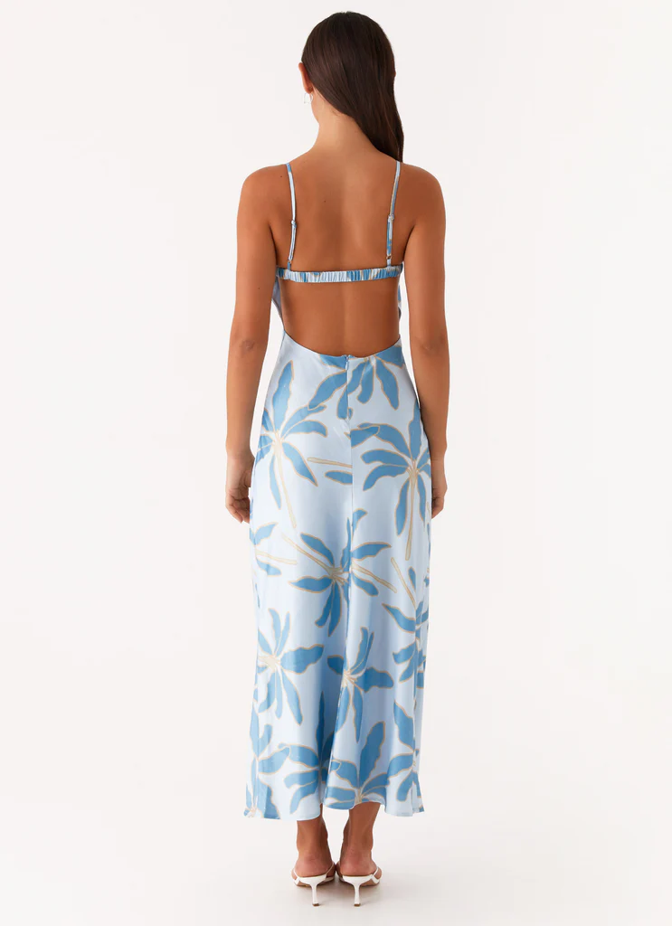 Alisha Midi Dress - Opulent Blue