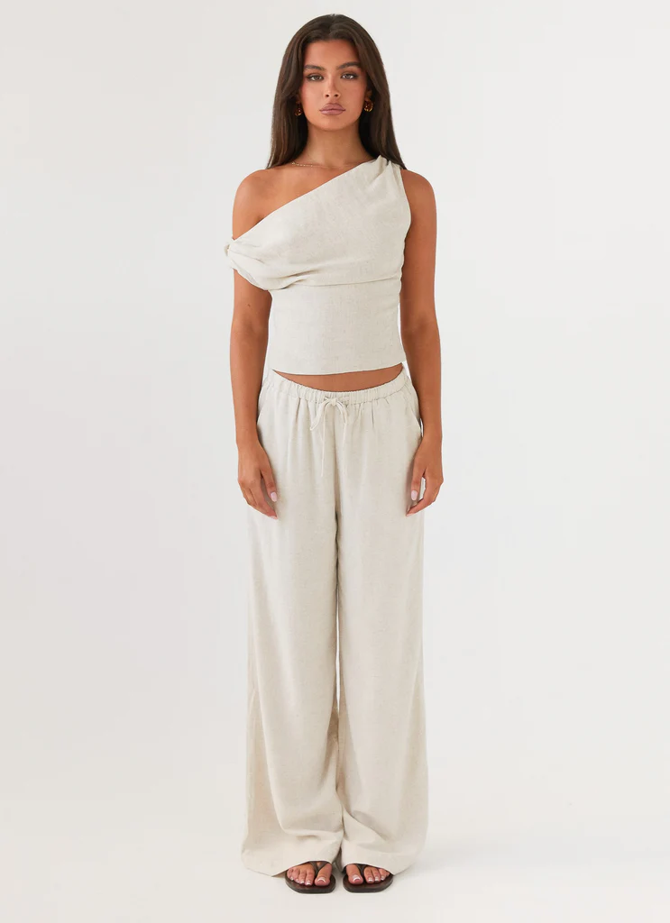 Set Sail Linen Pants - Oat