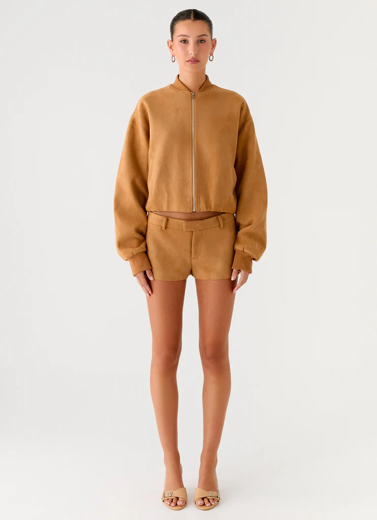 Thats Chill Mini Shorts - Brown