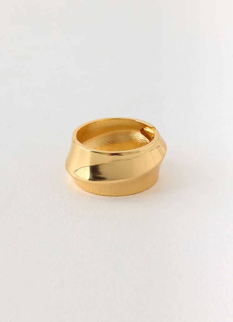 Glossed Over Bangle - Gold