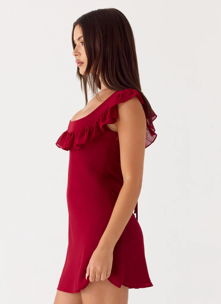 Malina Mini Dress – Deep Red Malina Mini Dress - Deep Red