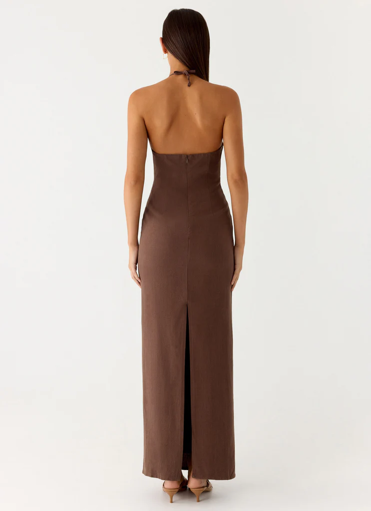 Bloomers Maxi Dress - Brown