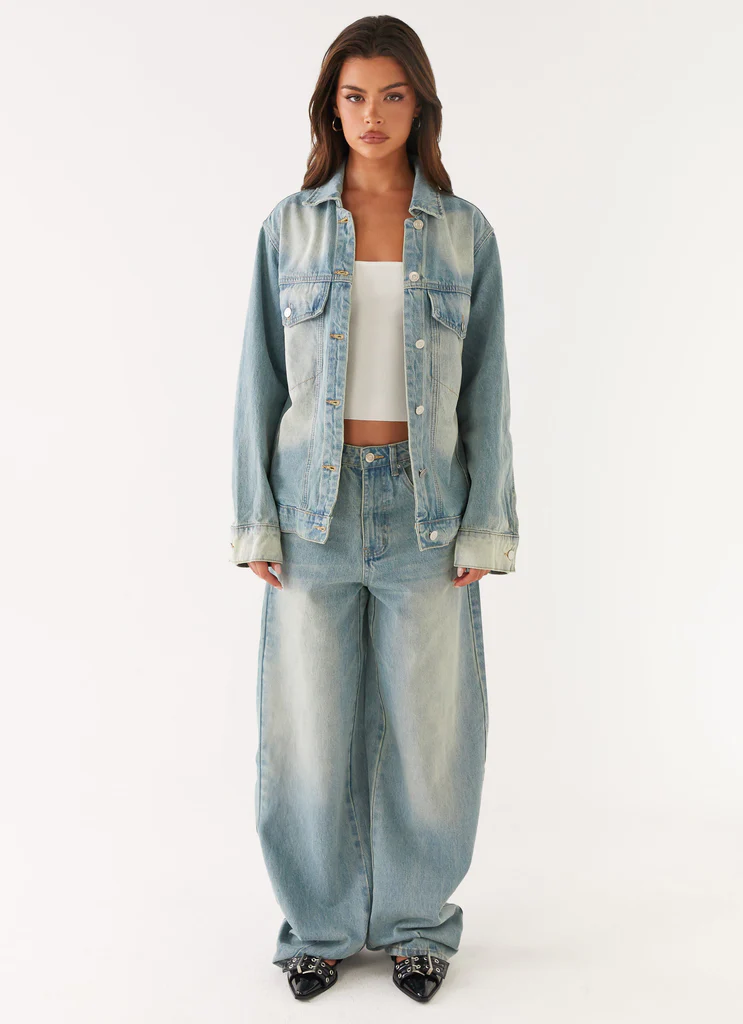 Maxwell Denim Jacket – Washed Blue Maxwell Denim Jacket - Washed Blue