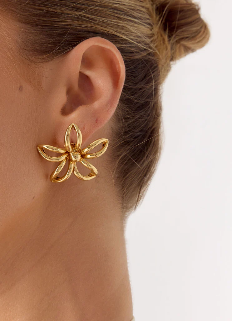 Sunpetal Earrings - Gold