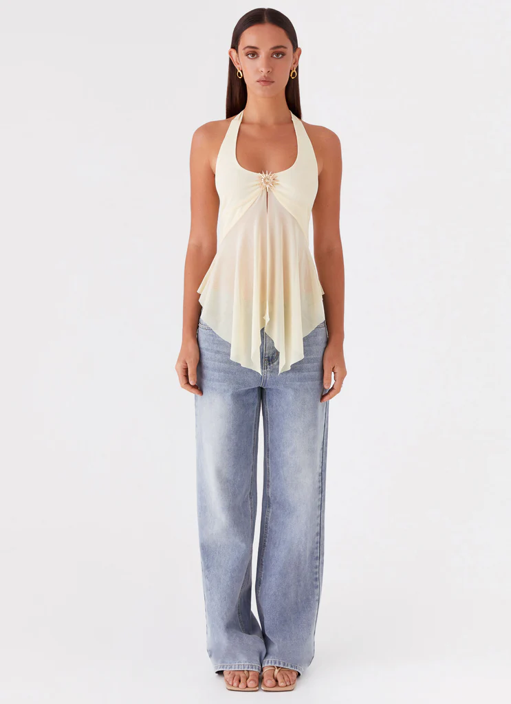 Sunbeam Mesh Top – Yellow Sunbeam Mesh Top - Yellow