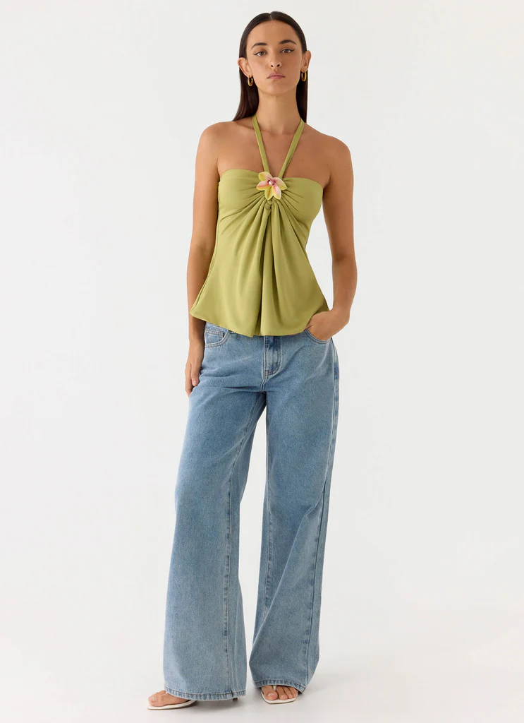 Aesha Low Rise Denim Jeans - Light Denim