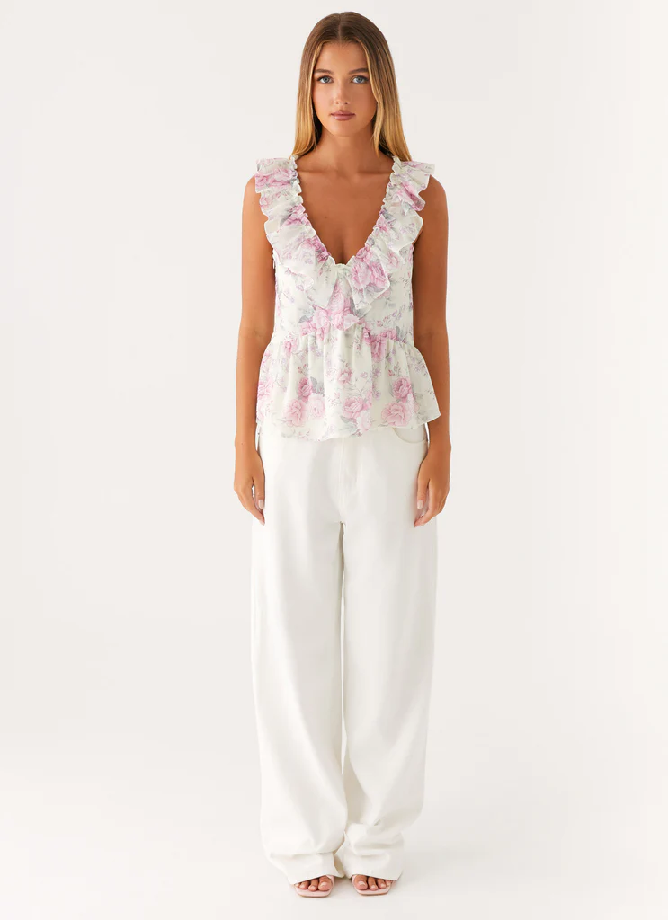 Layne Top - Vintage Floral