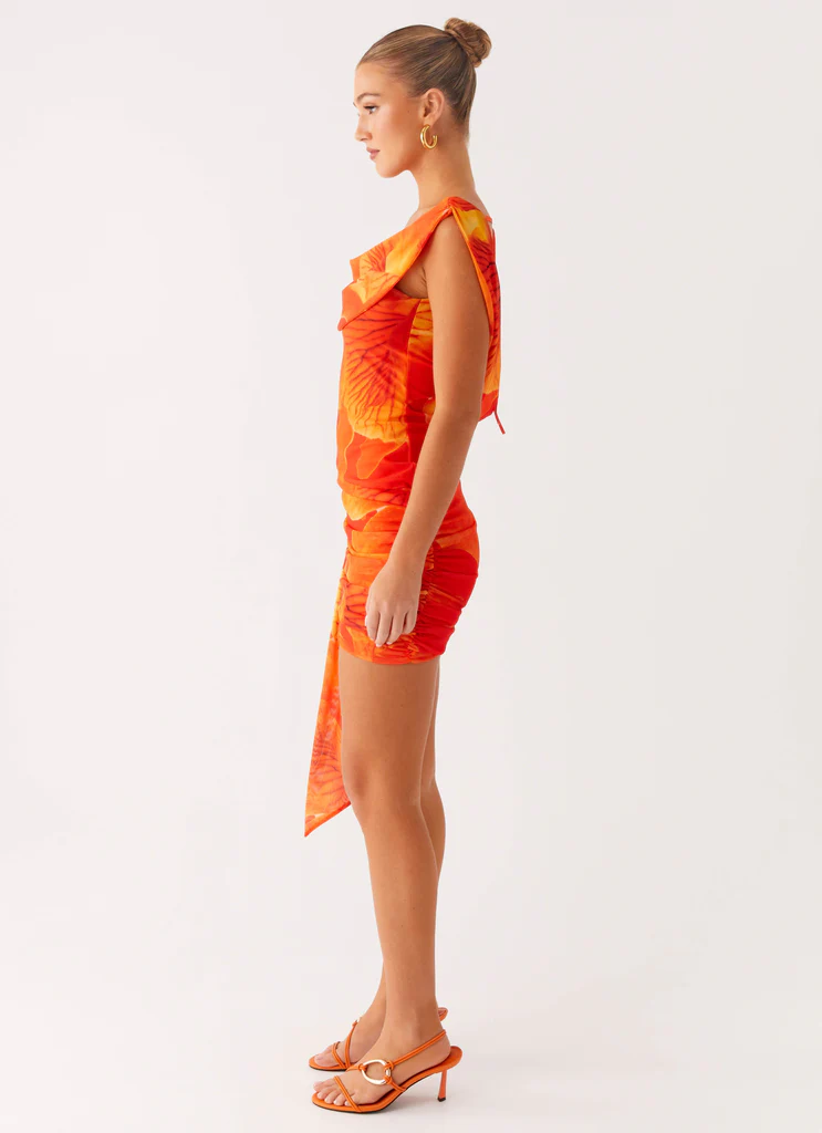 Good Fortune Mini Dress – Serene Orange Good Fortune Mini Dress - Serene Orange