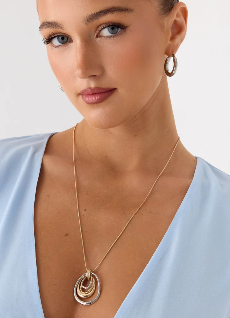 On The Low Necklace - Two Tone