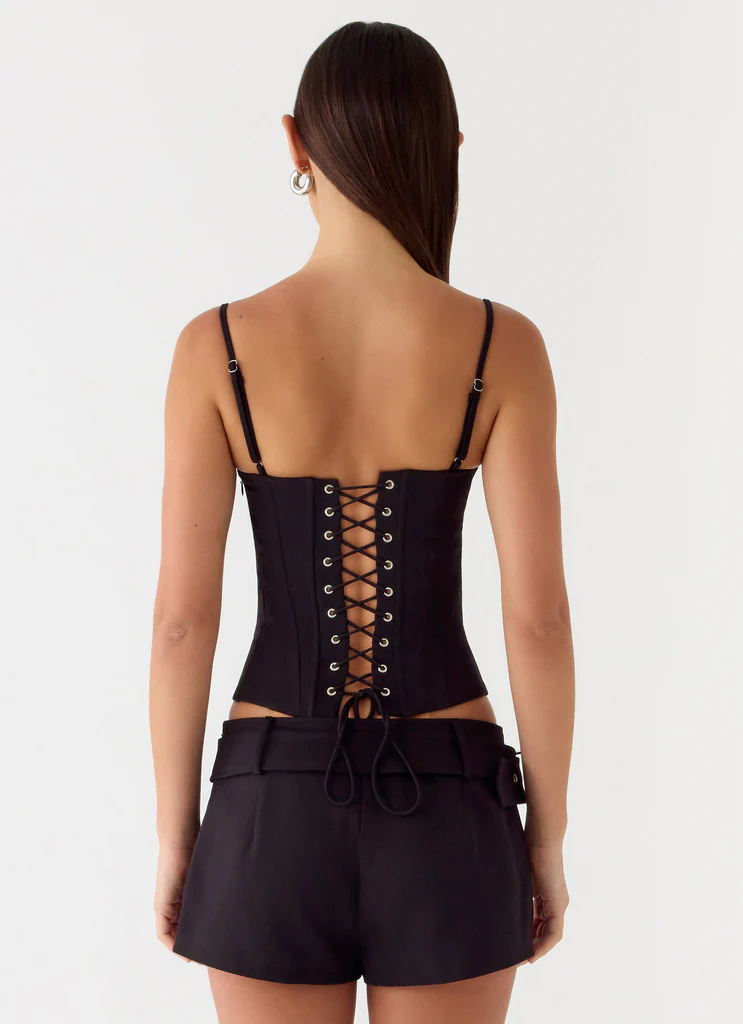 Favourite Moment Belt Mini Shorts - Black