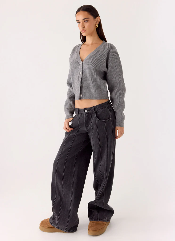 Orla Knit Sweater – Grey Orla Knit Sweater - Grey
