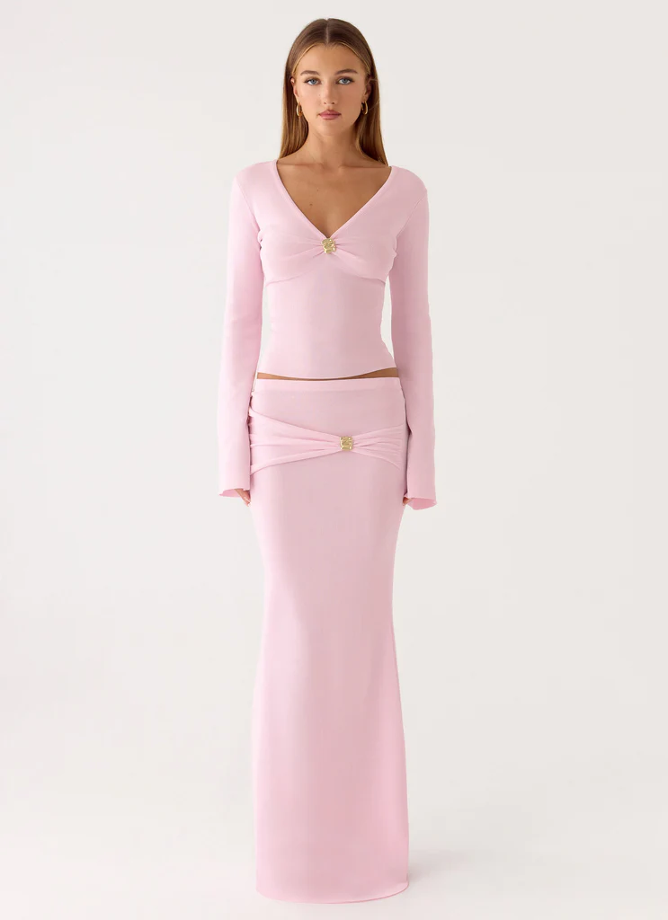 Colipso Maxi Skirt - Pink