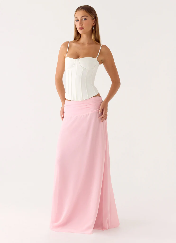 Natalya Maxi Skirt - Pink