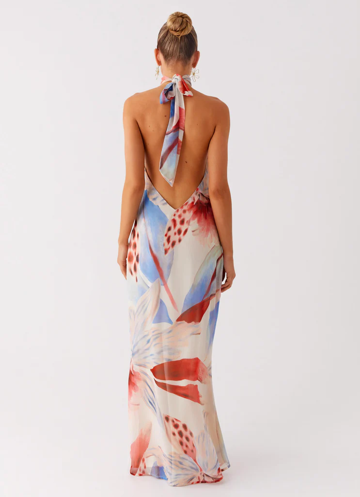 California Maxi Dress - Deep Sea Bloom