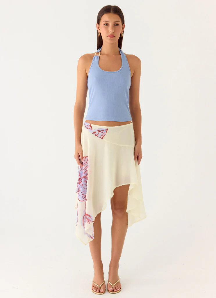 Nera Halter Top - periwinkle