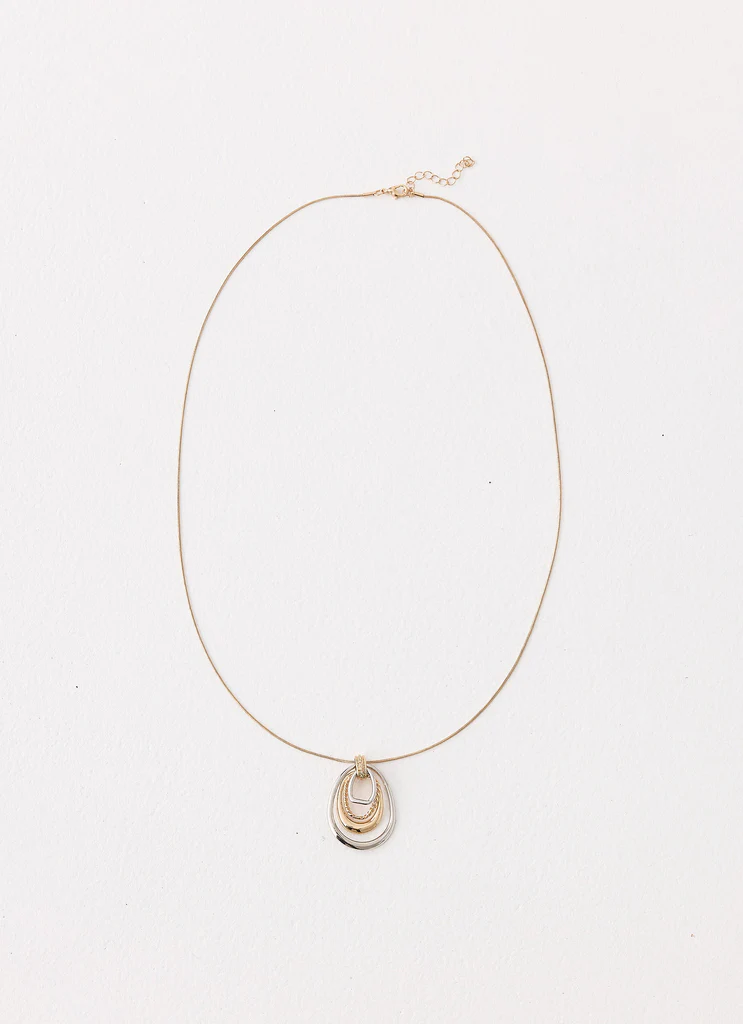 On The Low Necklace - Two Tone