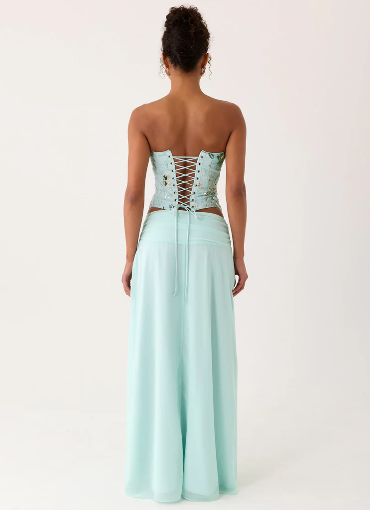 Natalya Maxi Skirt - Pistachio