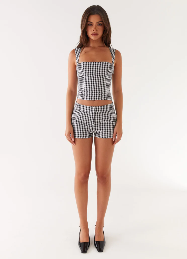Clayton Top – Black Gingham Clayton Top - Black Gingham