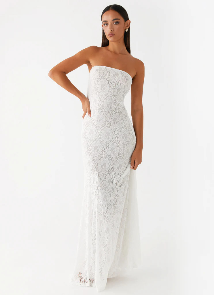 Lolita Lace Maxi Dress – Ivory Lolita Lace Maxi Dress - Ivory