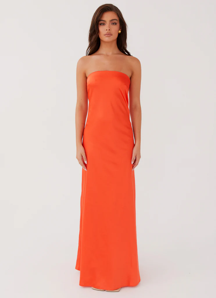 Chantelle Strapless Maxi Dress – Sunset Chantelle Strapless Maxi Dress - Sunset