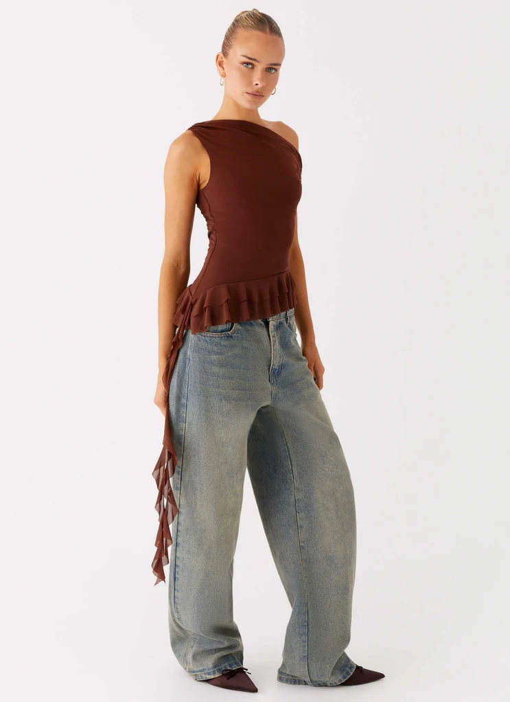 Mica Top - Chocolate