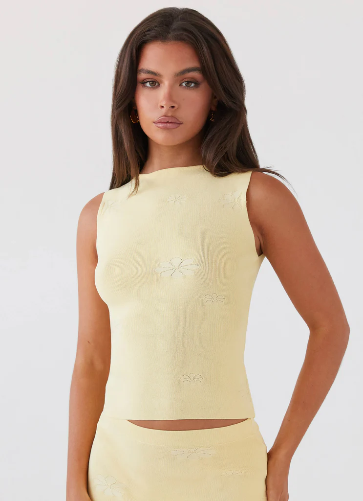 Holly Knit Tank – Lemon Holly Knit Tank - Lemon