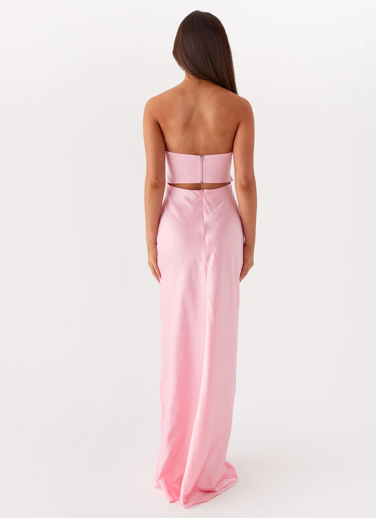 Tianna Strapless Maxi Dress – Pink Tianna Strapless Maxi Dress - Pink