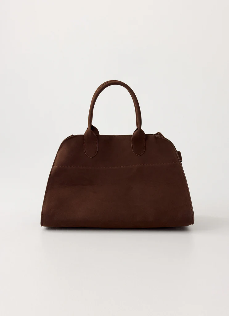 Twilight Drift Faux Suede Bag - Espresso