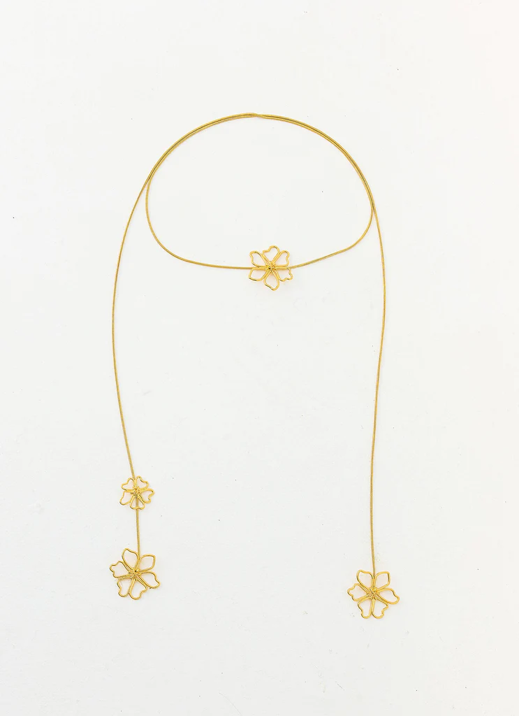 Wildflower Necklace - Gold