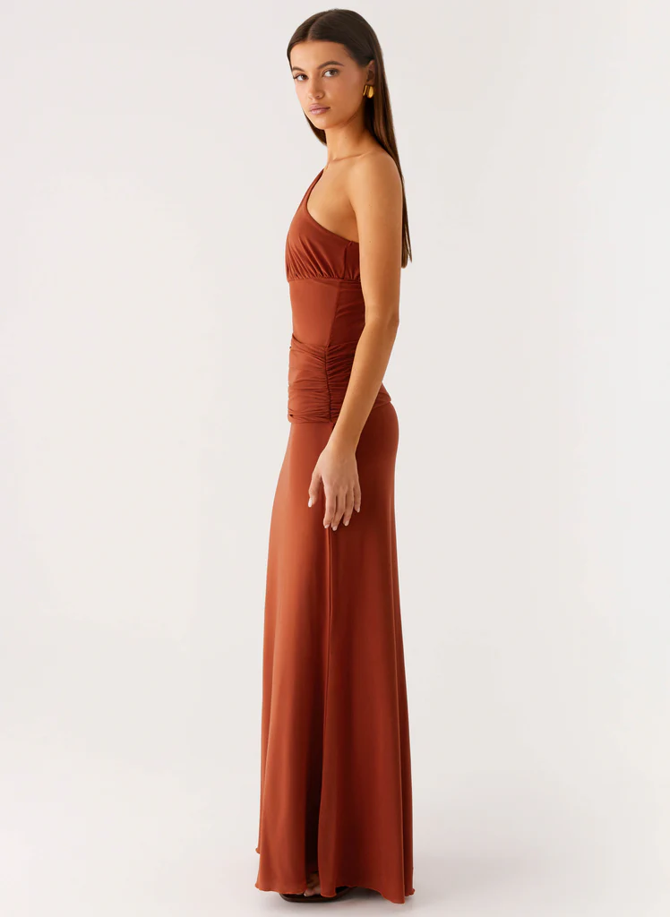 Glimmer Maxi Dress – Rust Glimmer Maxi Dress - Rust