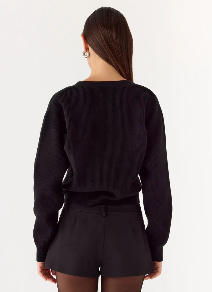 Orla Knit Sweater - Black