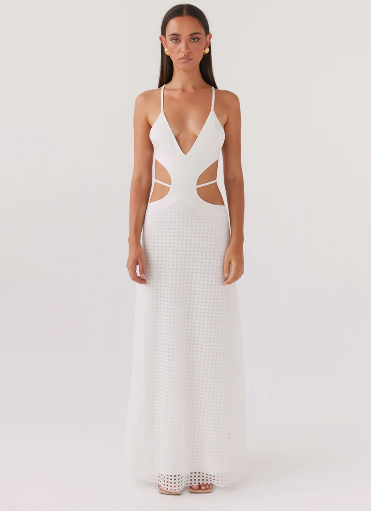 Enchanted Melodies Maxi Dress - White
