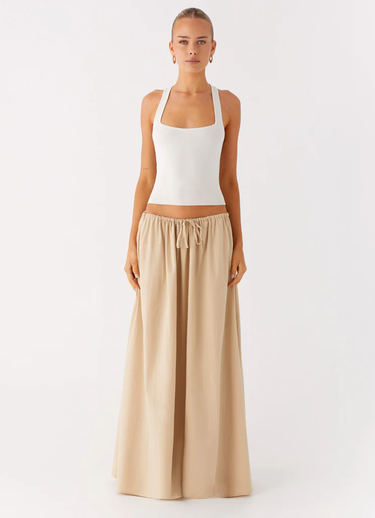 Randy Maxi Skirt - Tan