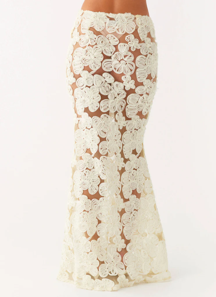 Fiorella Floret Maxi Skirt - Yellow