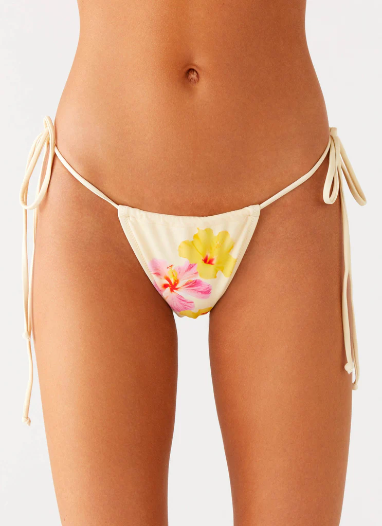 Lissy Bikini Bottoms - Yellow Flower