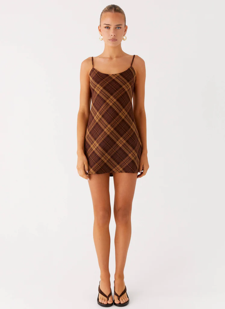 Radio Star Mini Dress - Plaid