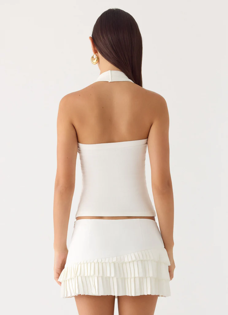 Skyler Mini Skort - White