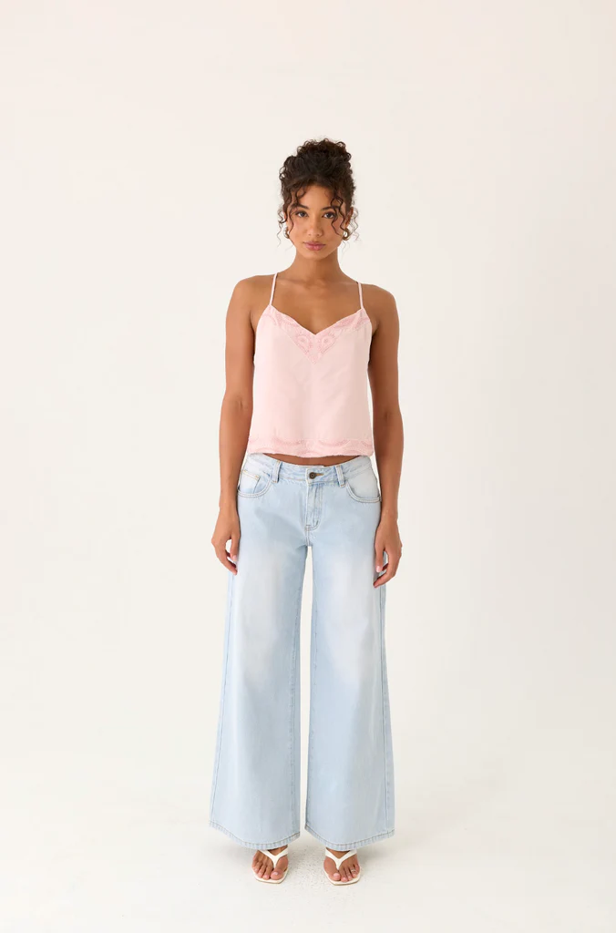Avania Beaded Top - Pink